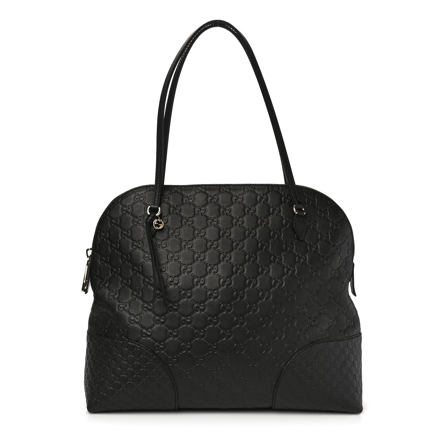 Gucci Guccissima Medium Bree Shoulder Bag Black 1 of 10
