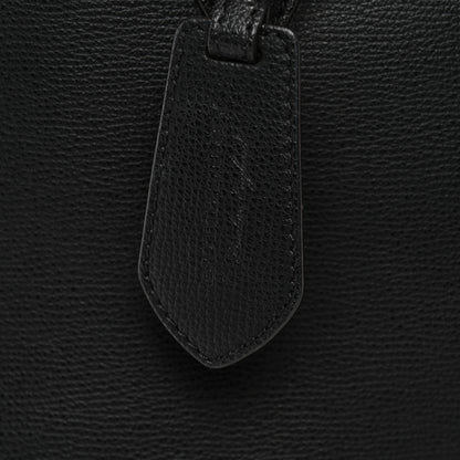Burberry Grainy Calfskin Haymarket Check Small Reversible Tote Black 10 of 10