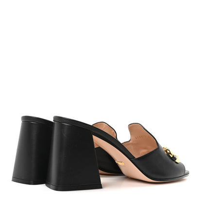 Gucci Nappa Horsebit 75mm Slide Sandals 41 Black 5 of 10