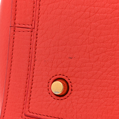 Celine Crisped Calfskin Small Tie Knot Tote Vermillion 12 of 16