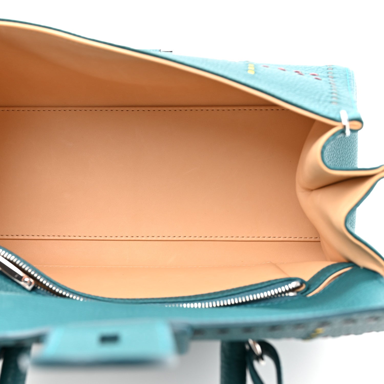 Delvaux Rodeo Calfskin Surprique Mini Brillant East West Satchel Blue 5 of 10