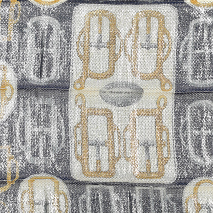 Hermes Silk Polyester Carre Glitter Bouclerie d'Attelage Scarf 70 2 of 3