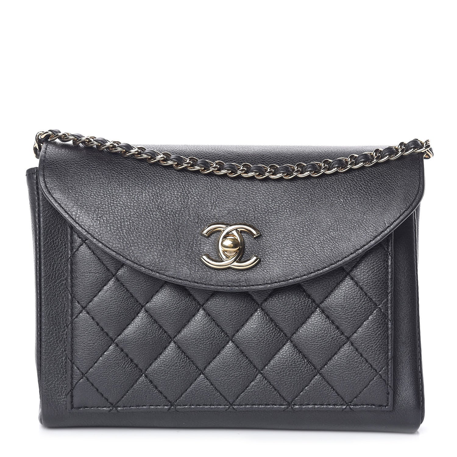 Chanel Calfskin Quilted Smart Pocket Crossbody Bag Black 1 of 10