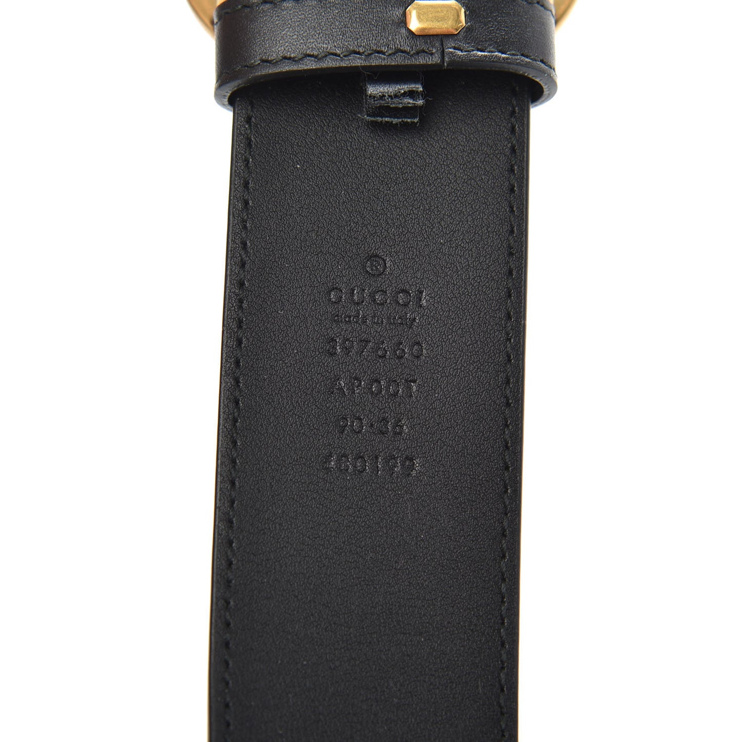Calfskin Double G 40mm Belt 90 36 Black