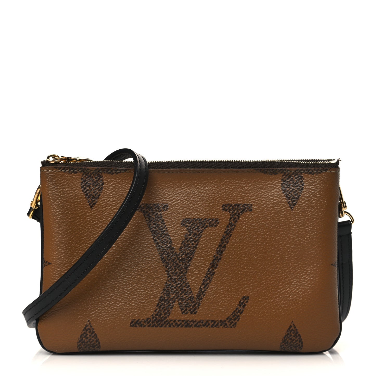 Reverse Monogram Giant Double Zip Pochette