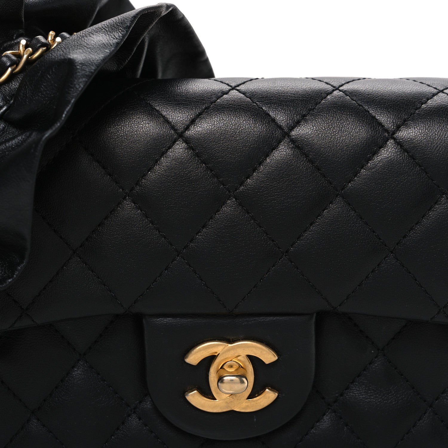 Chanel Lambskin Quilted Mini Romance Rectangular Flap Black 8 of 10
