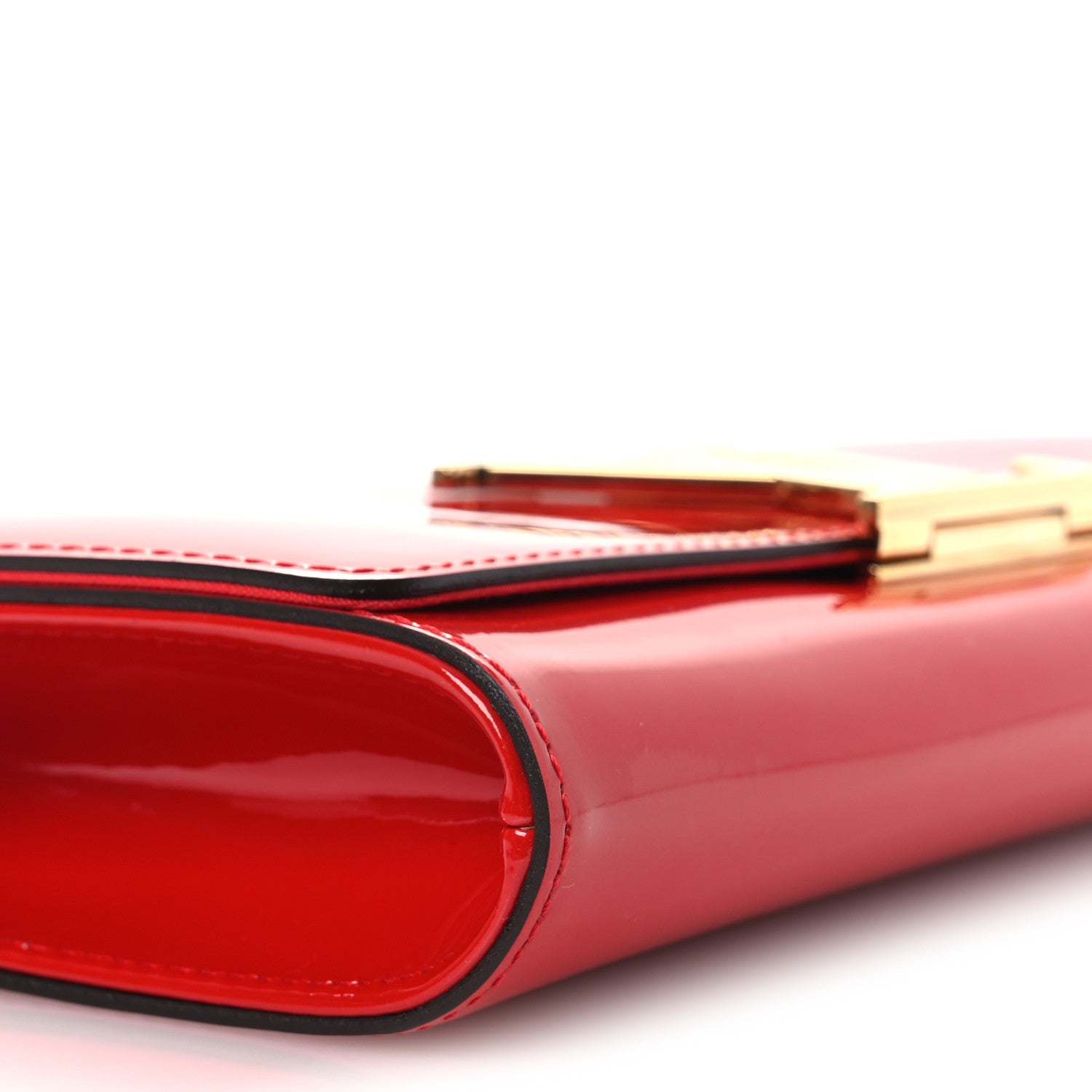 Louis Vuitton Patent Louise Clutch Cherry 8 of 10