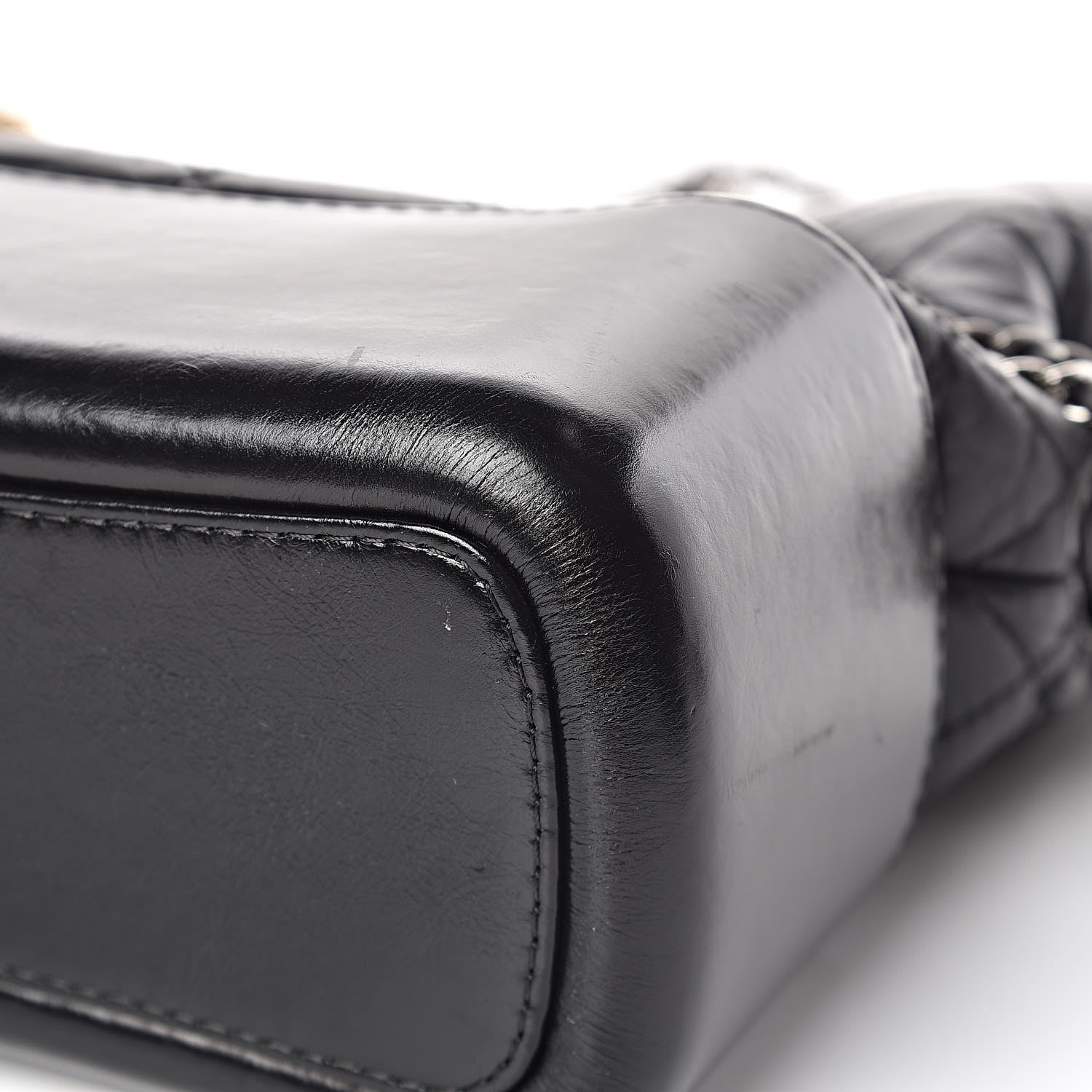 Chanel Aged Calfskin Quilted Medium Gabrielle Hobo Black 12 of 16