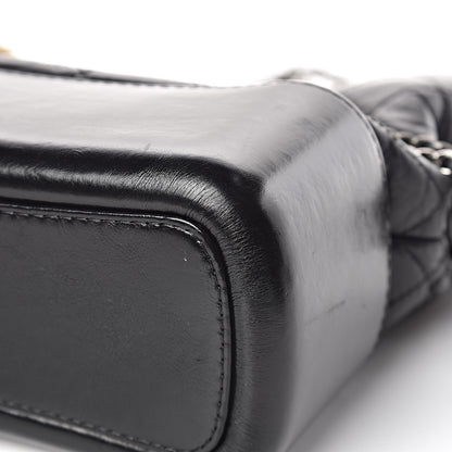 Chanel Aged Calfskin Quilted Medium Gabrielle Hobo Black 12 of 16