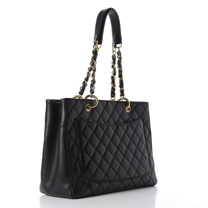 Chanel Caviar Quilted Grand Shopping Tote GST Black 3 of 11
