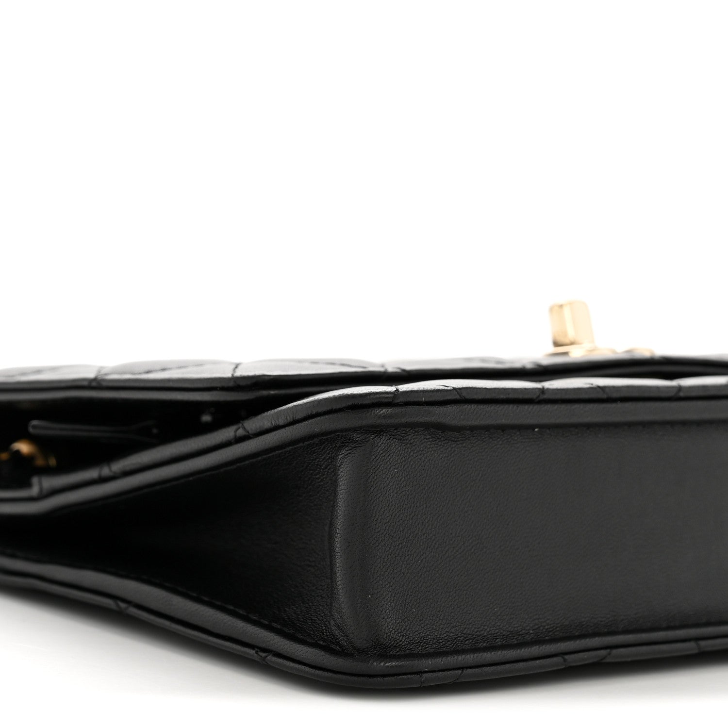 Chanel Lambskin Quilted Trendy CC Wallet On Chain WOC Black 10 of 13