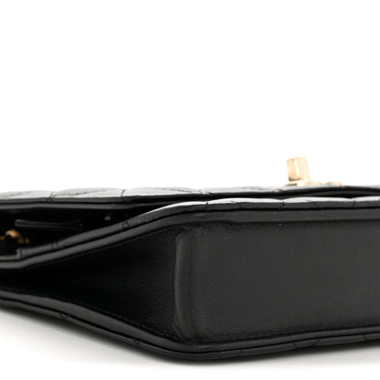 Chanel Lambskin Quilted Trendy CC Wallet On Chain WOC Black 10 of 13