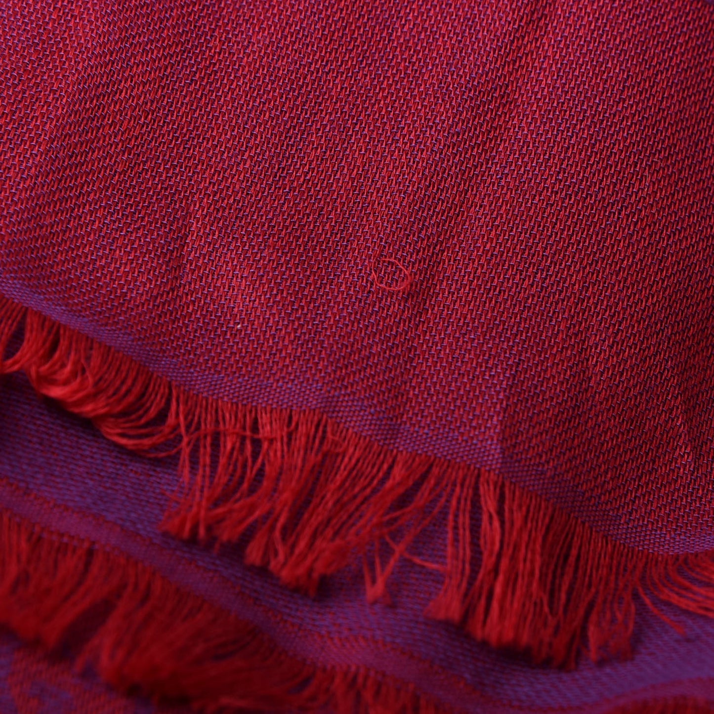 Wool Jacquard Monogram Scarf Fuchsia