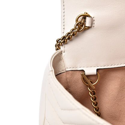 Gucci Calfskin Matelasse Super Mini GG Marmont Shoulder Bag White 13 of 13