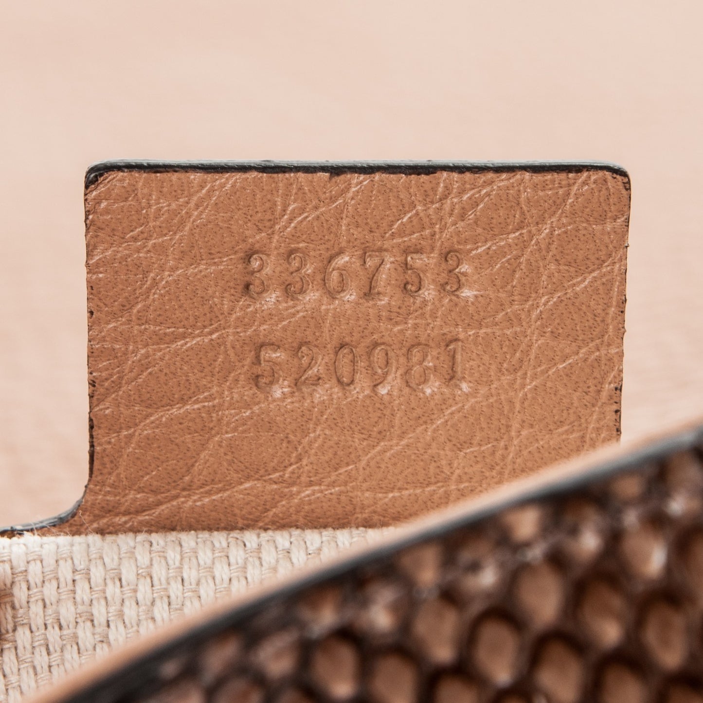 Python Medium Soho Clutch Pink Pearl