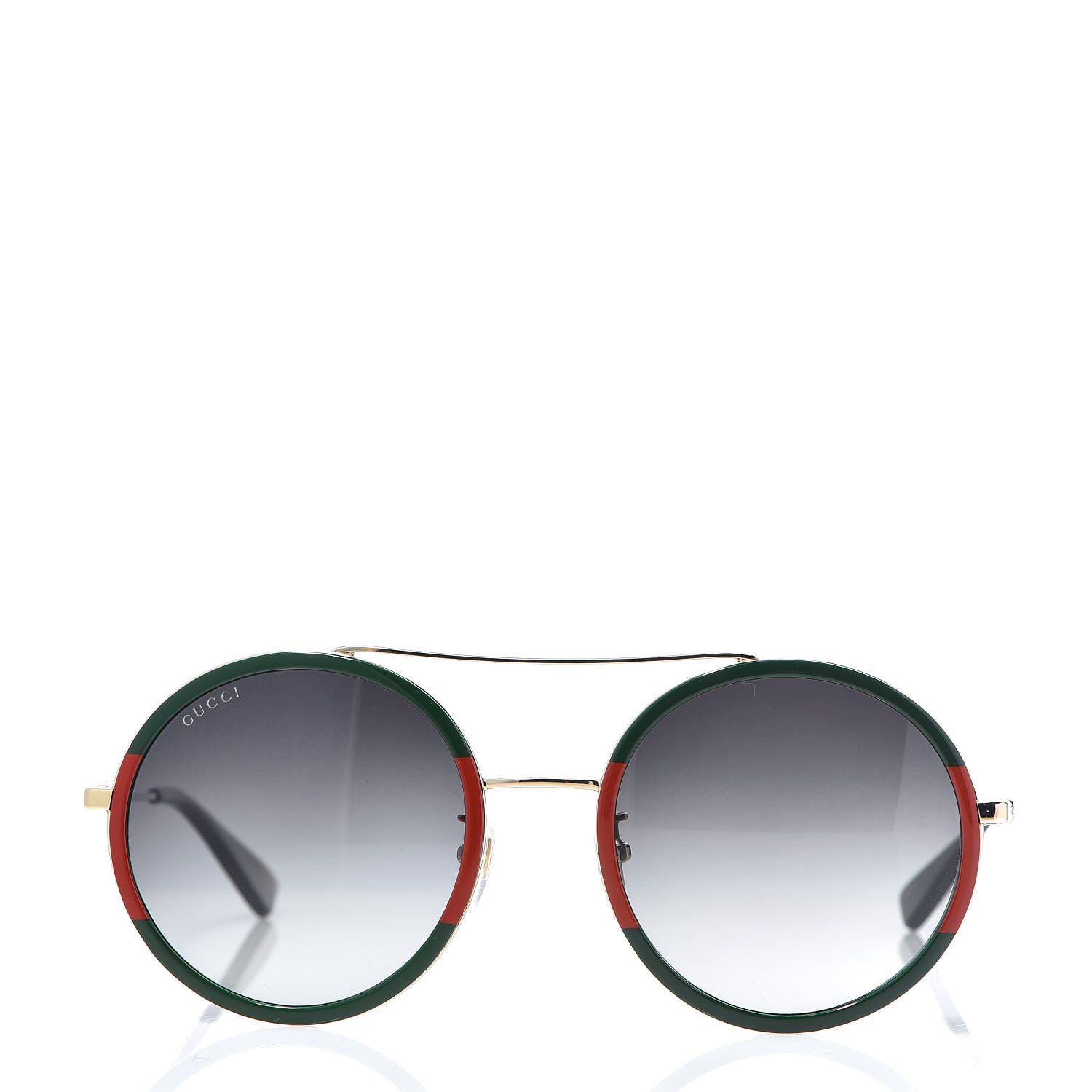 Gucci Round Frame Sunglasses GG0061S Blue Red 2 of 8