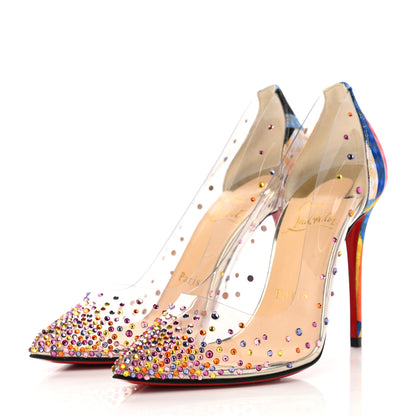 Christian Louboutin PVC Specchio Degrastrass 100 Pumps 35 Metallic Multicolor 3 of 8
