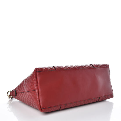 Gucci Soft Microguccissima Small Zippered Satchel Rosso 4 of 7
