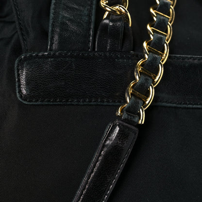 Prada Tessuto Nylon Vela Chain Backpack Black 14 of 15