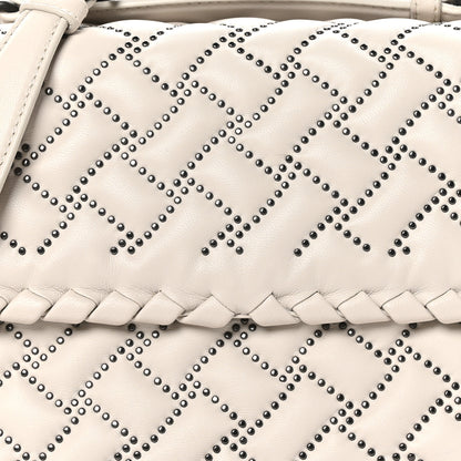 Bottega Veneta Nappa Intrecciato Microstuds Small Olimpia Shoulder Bag Plaster 8 of 10