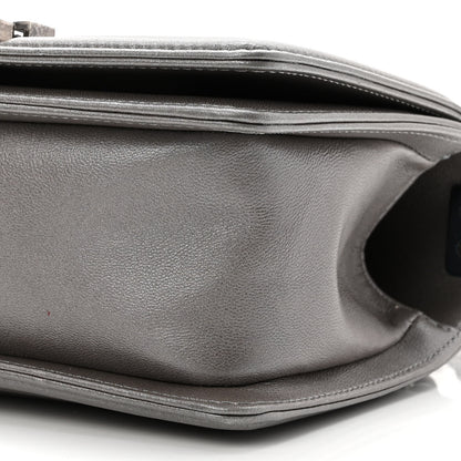 Chanel Galuchat Stingray Small Boy Flap Silver 10 of 10