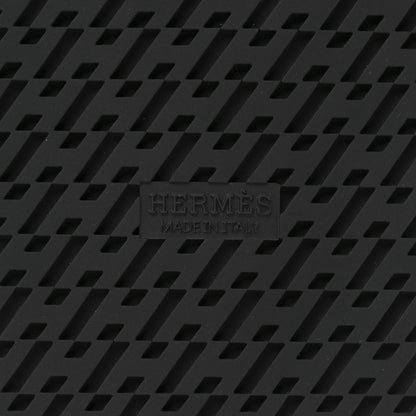 Hermes Calfskin Womens Chypre Sandals 39 Black 7 of 10