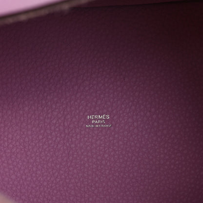 Hermes Taurillon Clemence Picotin Lock 22 MM Mauve Sylvestre 6 of 9