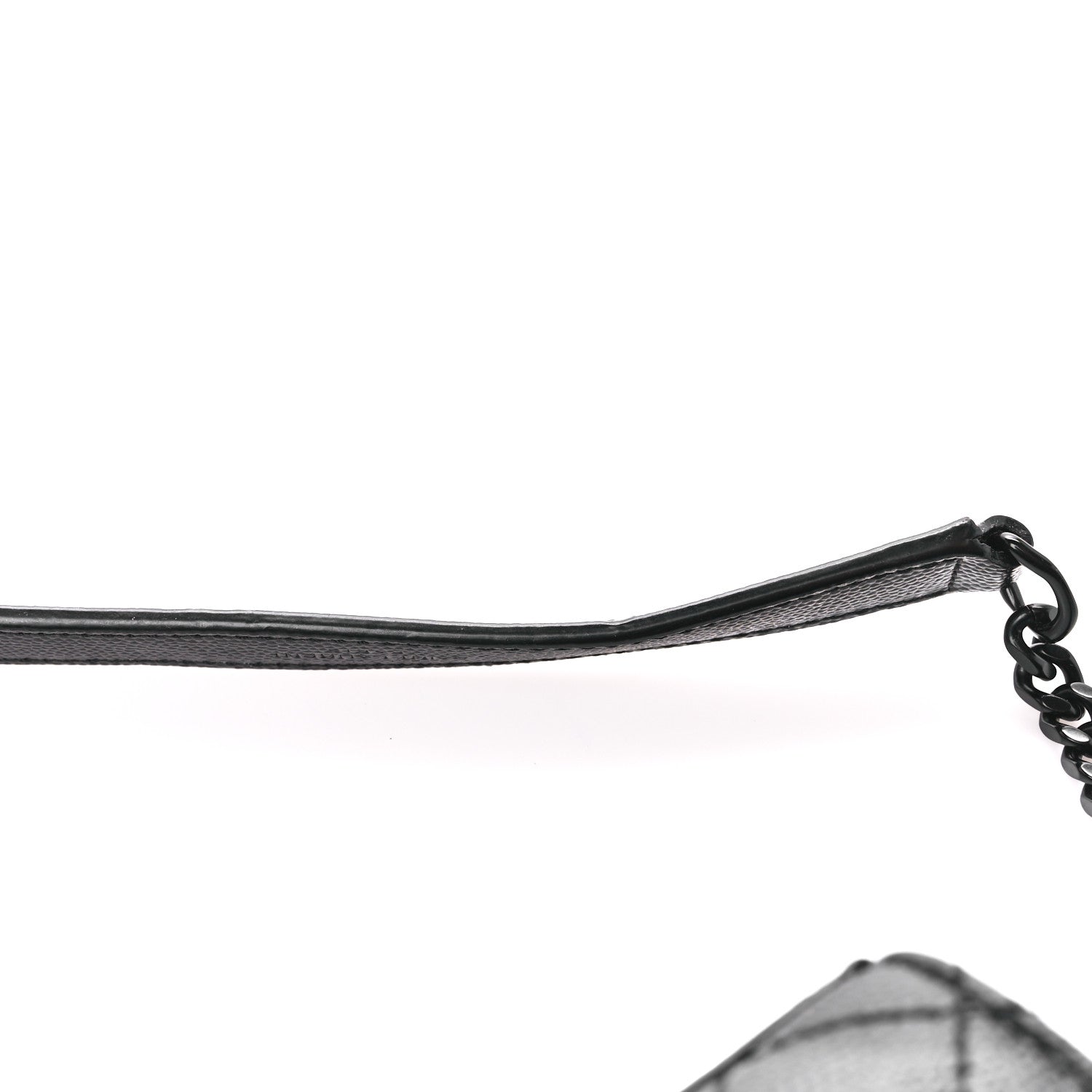 Saint Laurent Grain De Poudre Textured Mixed Matelasse Triquilt Small Monogram Monochrome Satchel Black 14 of 14