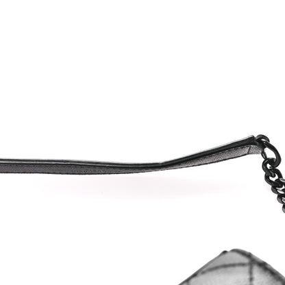 Saint Laurent Grain De Poudre Textured Mixed Matelasse Triquilt Small Monogram Monochrome Satchel Black 14 of 14