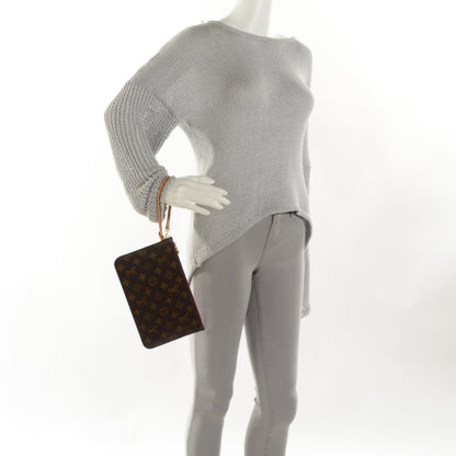 Louis Vuitton Monogram Neverfull MM GM Pochette Fuchsia 2 of 16