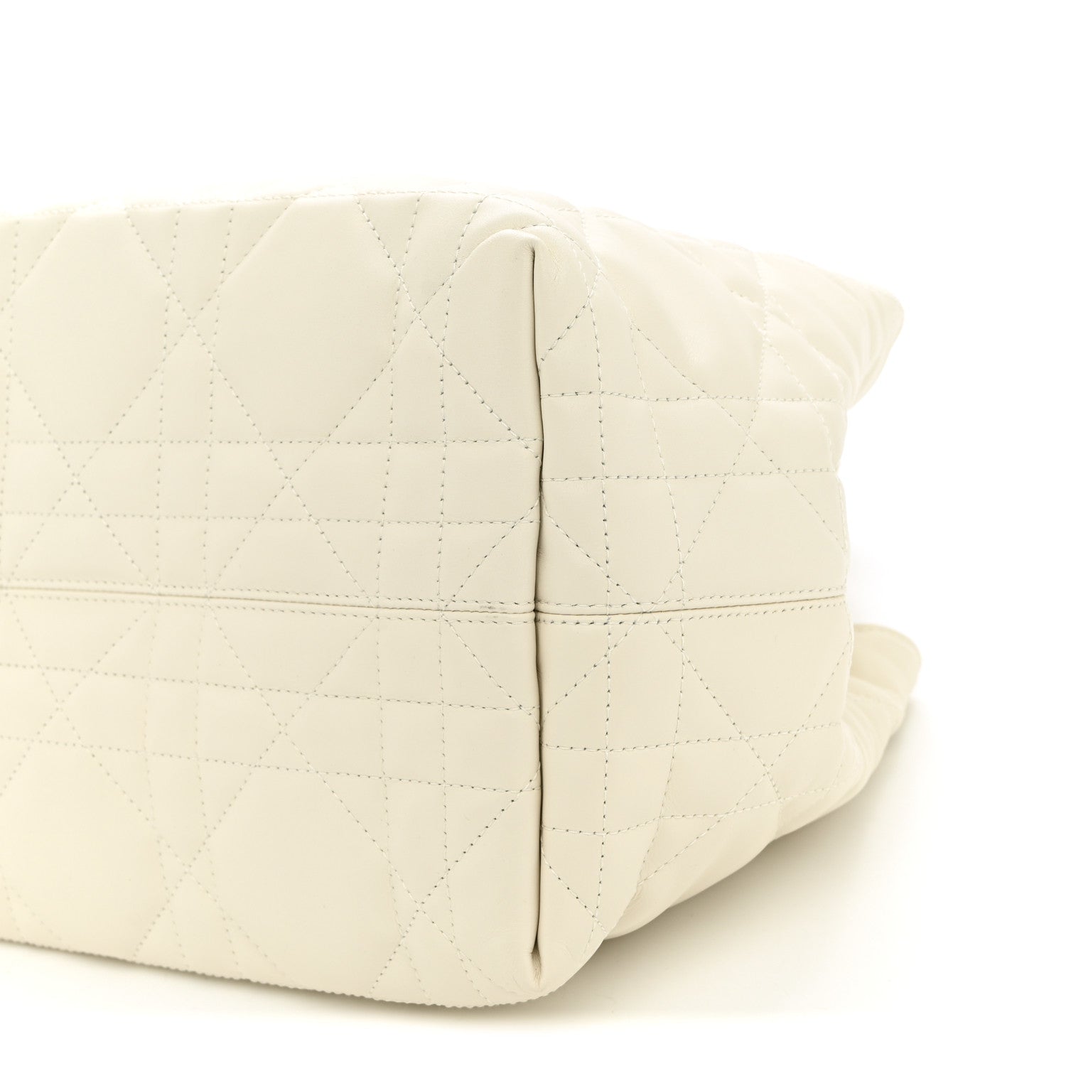 Christian Dior Calfskin Macrocannage Medium Toujours White 10 of 10