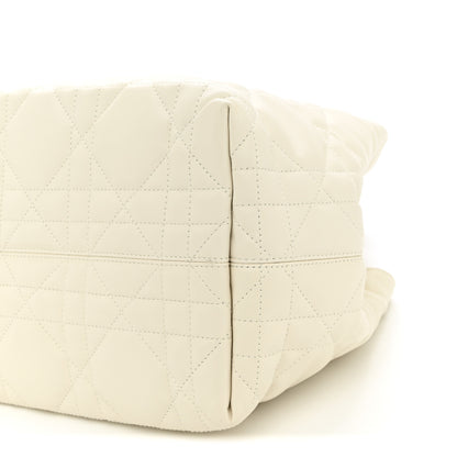 Christian Dior Calfskin Macrocannage Medium Toujours White 10 of 10