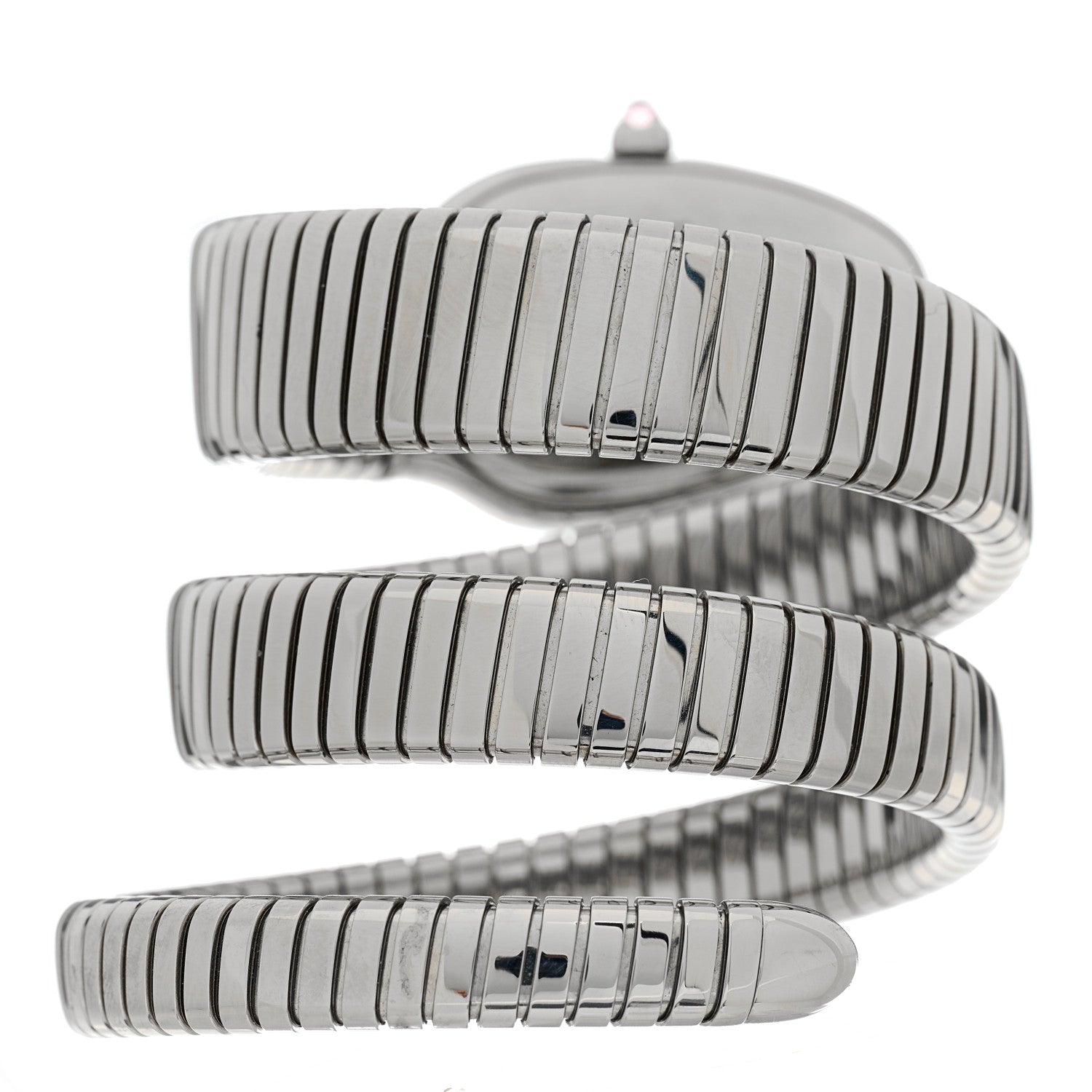 Bulgari Stainless Steel 35mm Serpenti Tubogas Double Spiral Quartz Watch 3 of 4
