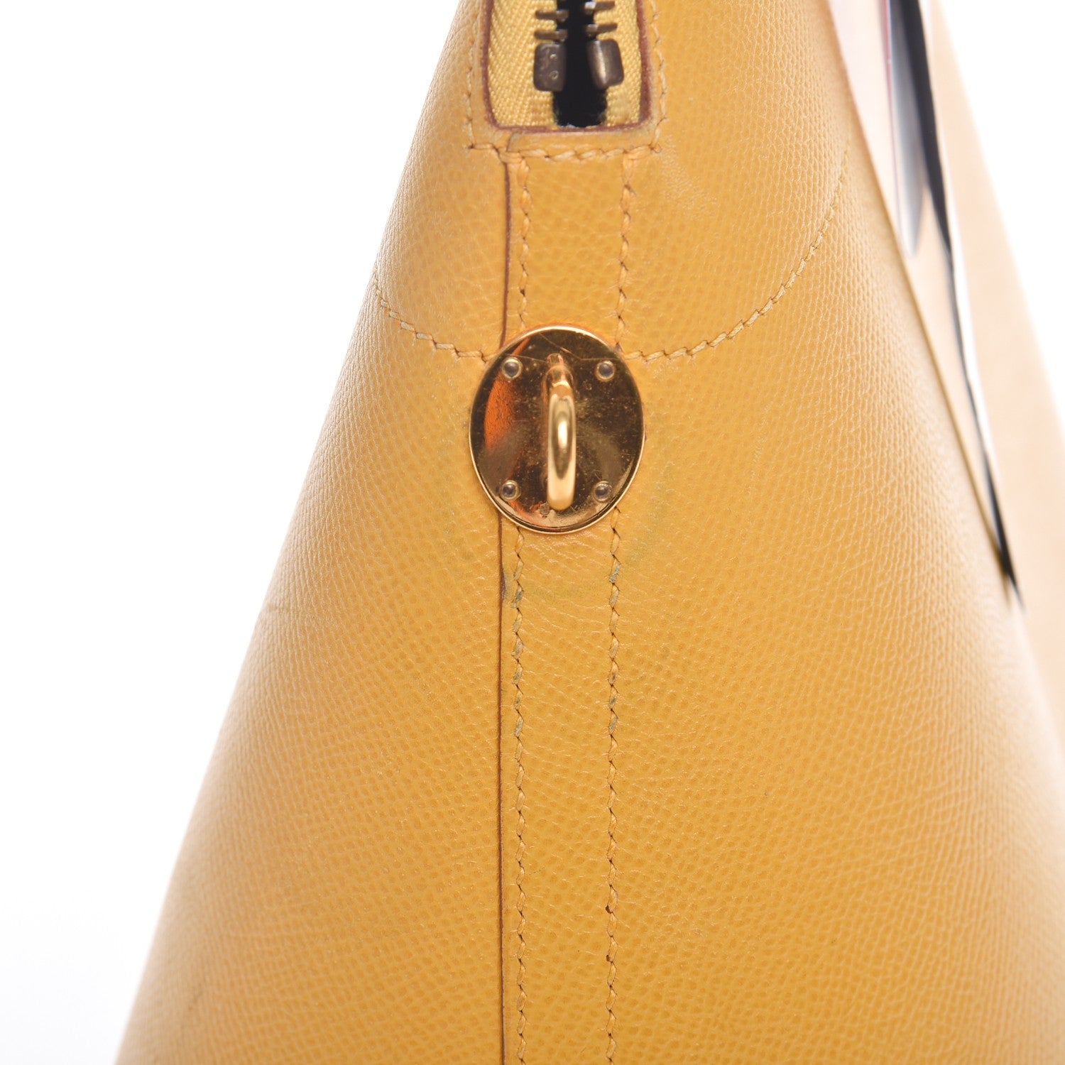 Hermes Courchevel Bi Color Bolide 35 Jaune Gold 17 of 19