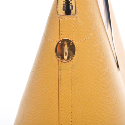 Hermes Courchevel Bi Color Bolide 35 Jaune Gold 17 of 19