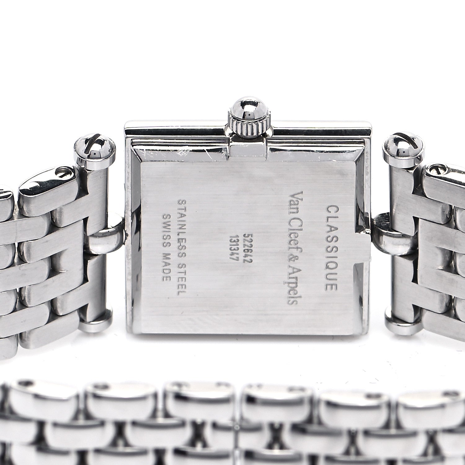 Van Cleef & Arpels Stainless Steel Diamond Pink Mother of Pearl 20mm Classique Quartz Watch 4 of 5