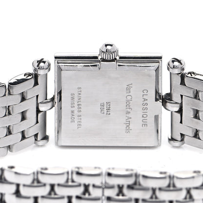 Van Cleef & Arpels Stainless Steel Diamond Pink Mother of Pearl 20mm Classique Quartz Watch 4 of 5