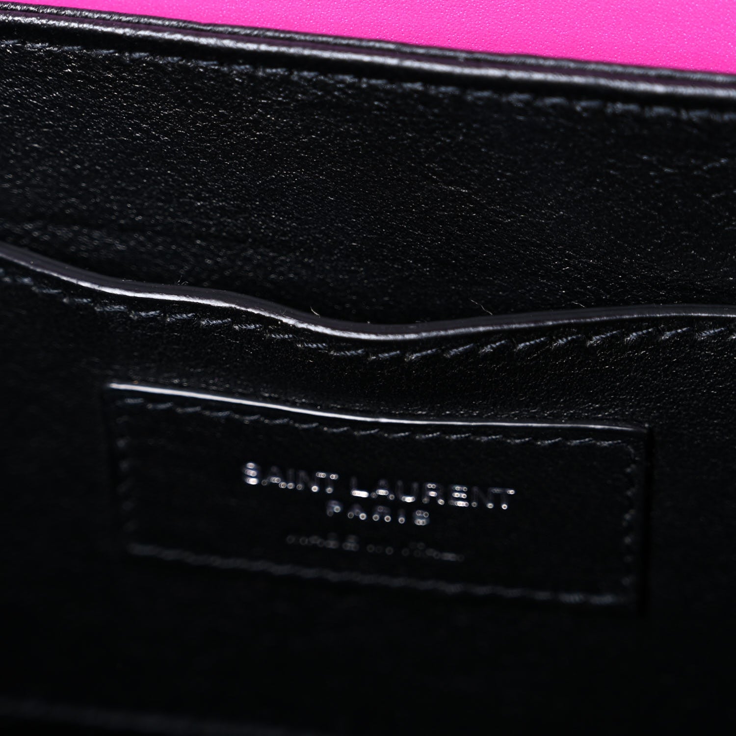 Saint Laurent Box Calfskin Monogram Medium Solferino Satchel Fuchsia 9 of 13