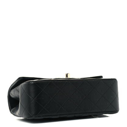 Chanel Lambskin Quilted Mini Top Handle Rectangular Flap Black 4 of 12