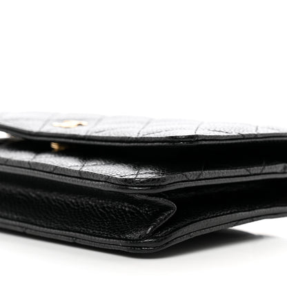 Chanel Caviar Quilted Wallet on Chain WOC Black 10 of 11