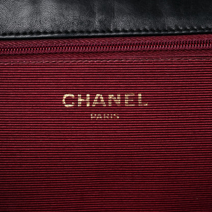 Chanel Lambskin Diagonal Quilted Small Single Flap Black 5 of 16