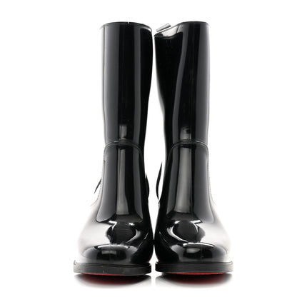 Christian Louboutin Recycled PVC Calfskin Loubirain 70 Boots 39 Black 2 of 13