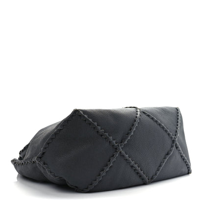 Bottega Veneta Washed Cervo Deerskin Shoulder Bag New Light Grey 4 of 13