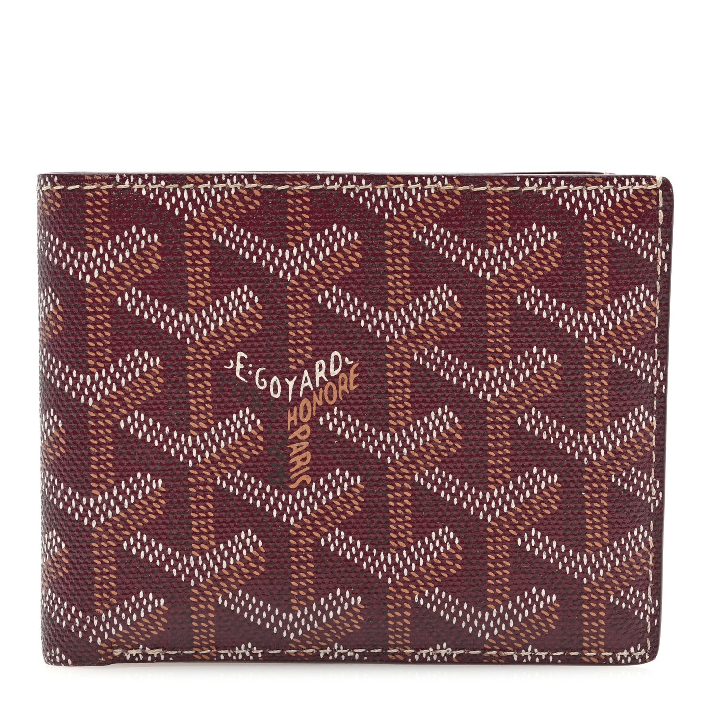 Goyardine Bi-Fold Victoire PM Wallet Bordeaux