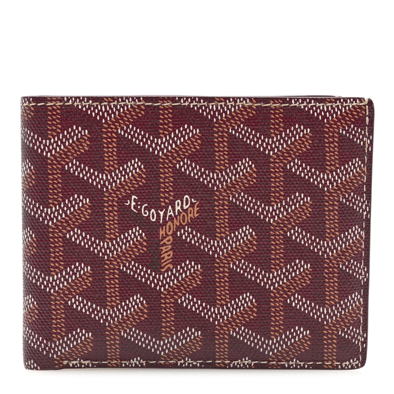 Goyard Goyardine Bi-Fold Victoire PM Wallet Bordeaux 1 of 6