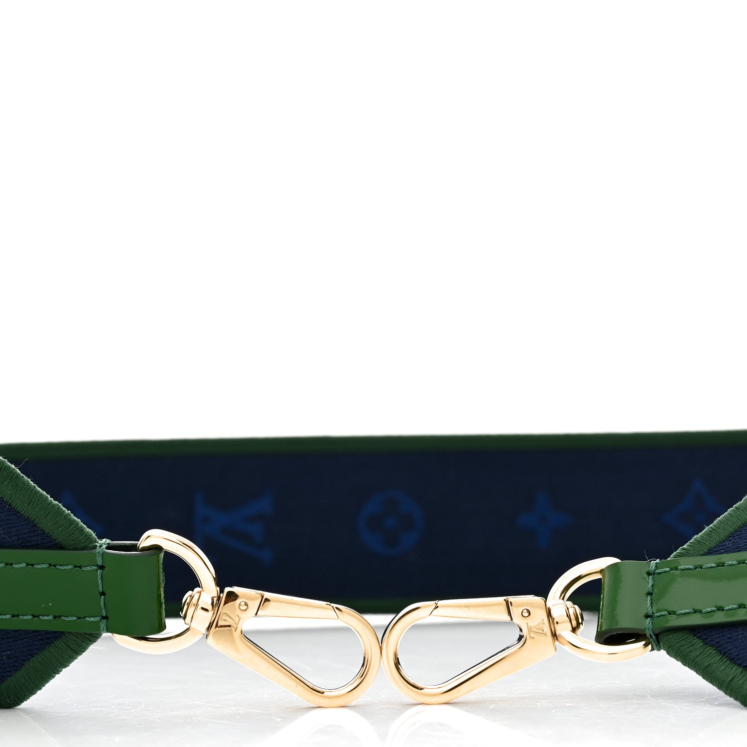 Louis Vuitton Nylon Bandouliere Shoulder Strap Blue Green 4 of 4
