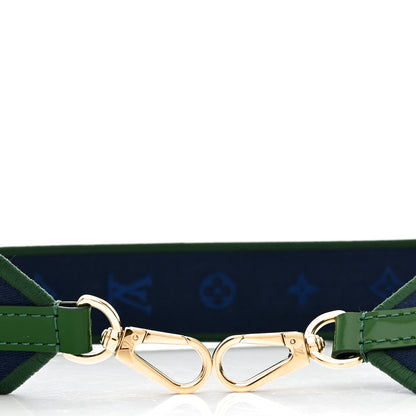 Louis Vuitton Nylon Bandouliere Shoulder Strap Blue Green 4 of 4