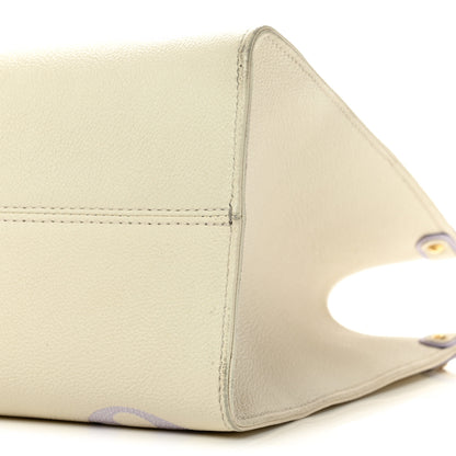 Louis Vuitton Empreinte Monogram Giant Onthego MM Latte Bubble Tea 9 of 11