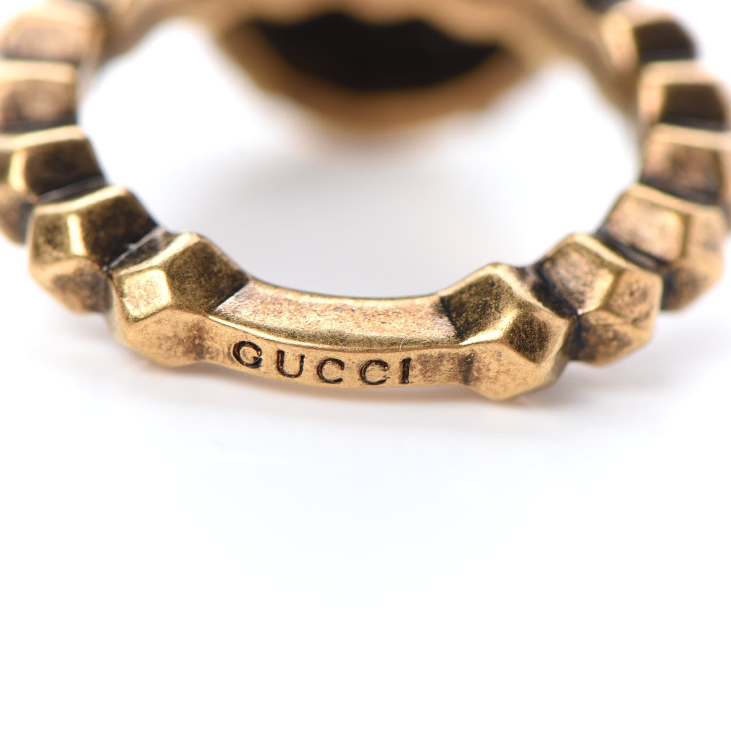 Gucci Crystal Pineapple Motif Ring XS 4 of 6