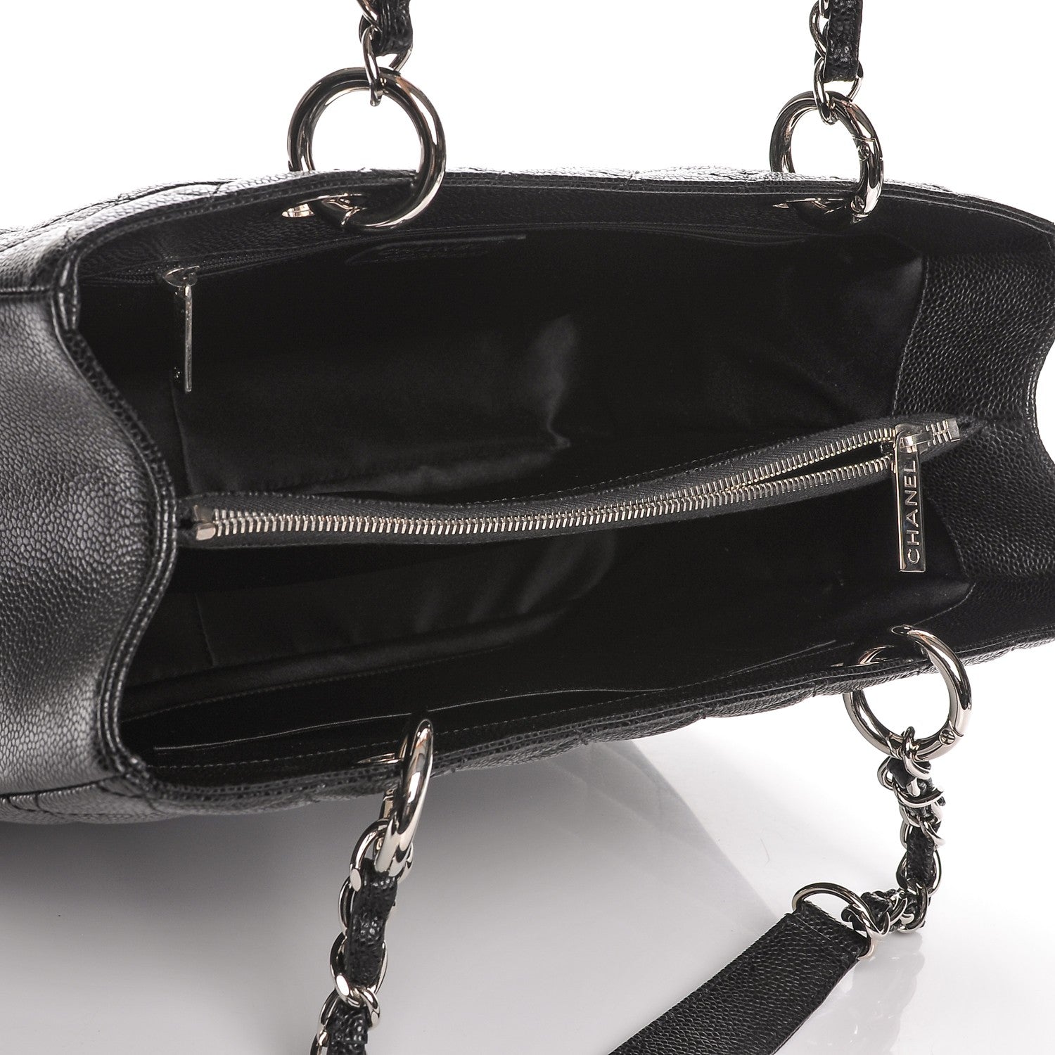 Chanel Caviar Quilted Grand Shopping Tote GST Black 5 of 8